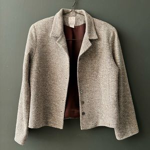 Neiman Marcus Vintage Silk Tweed Dior-Style Blazer Size 10 (Vintage 14)